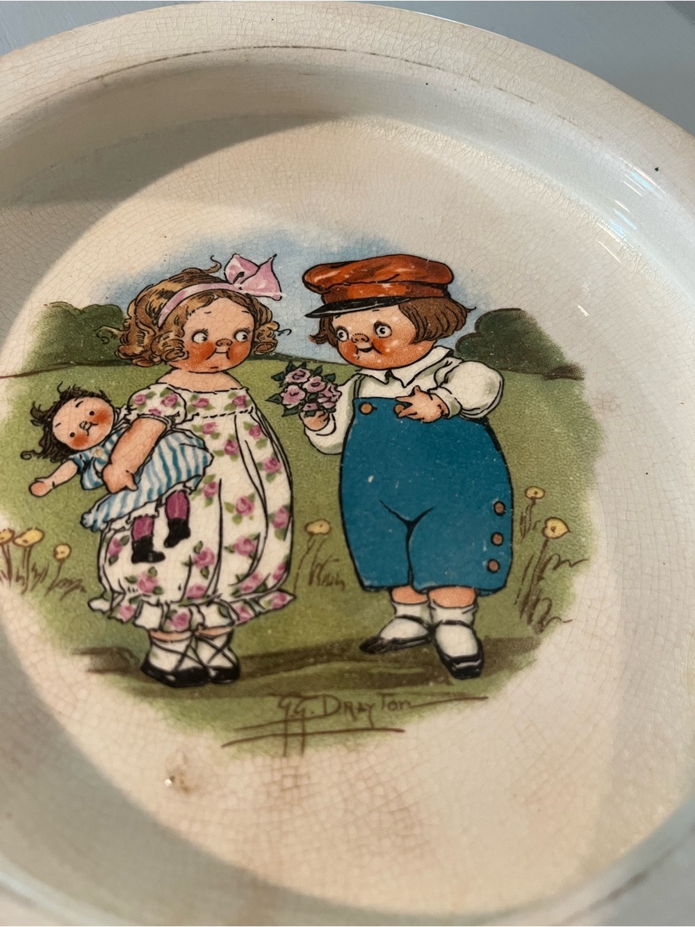 Vintage Campbells Soup Kids Soup Dish/tray